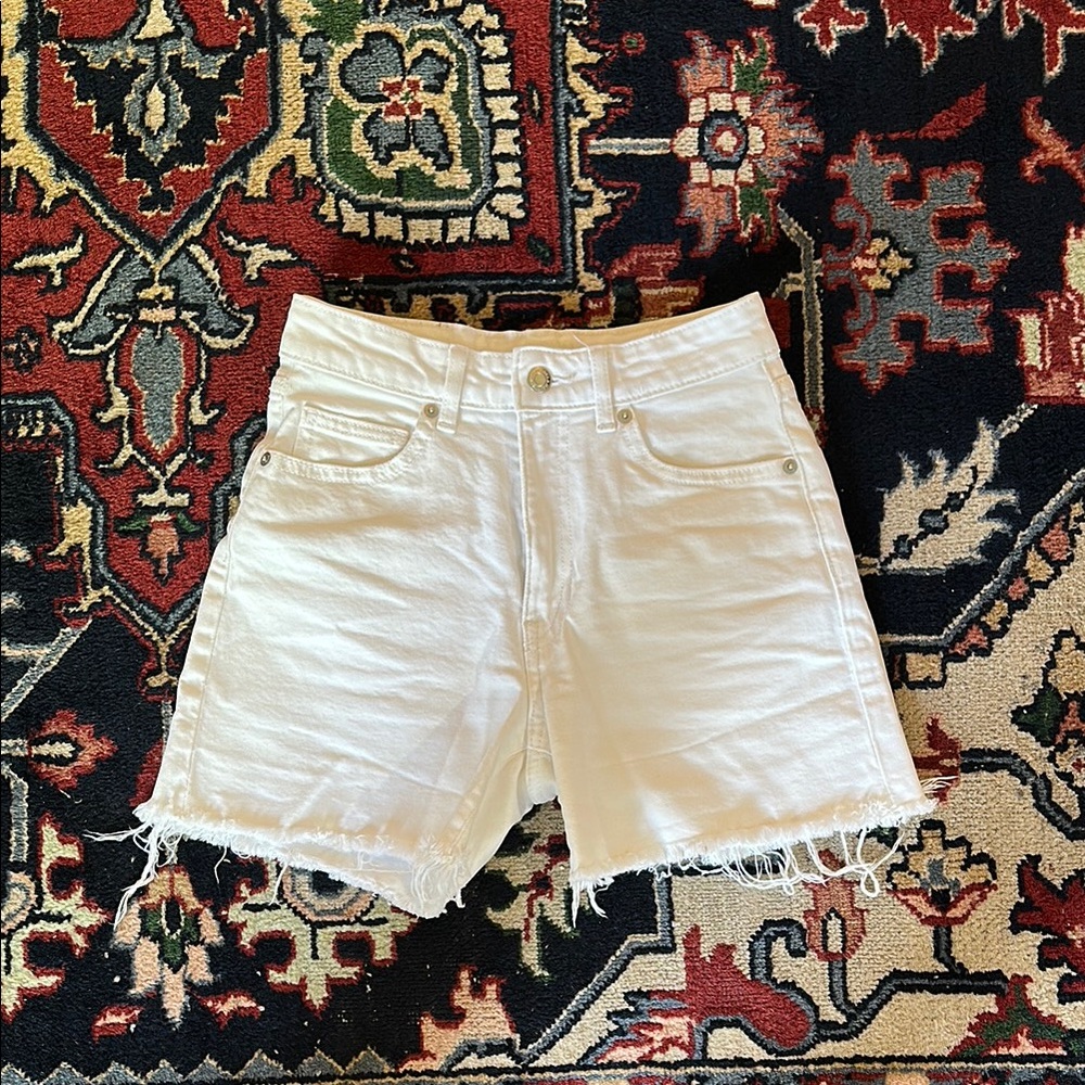 H&M White Denim Shorts